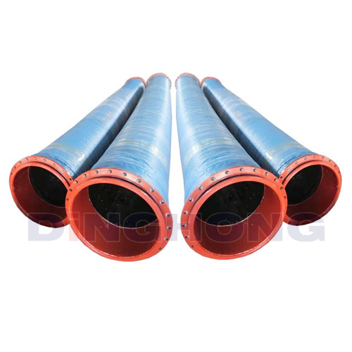 Flange suction discharge rubber hose