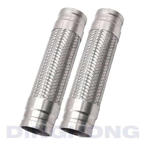 Stainless steel roll groove braided metal hose