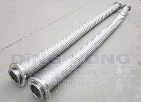 Flange flexible metal hose