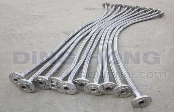 Flange metal hose