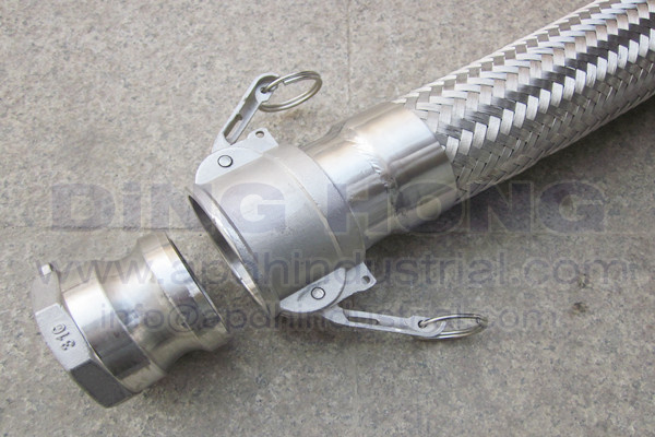 2 inch quick coupling stainless steel flexible hose