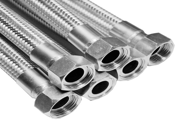 Stainless steel braided steam hose