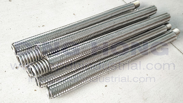 Braided corrugated hose