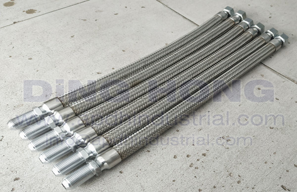 Flexible braided truck air pump hose